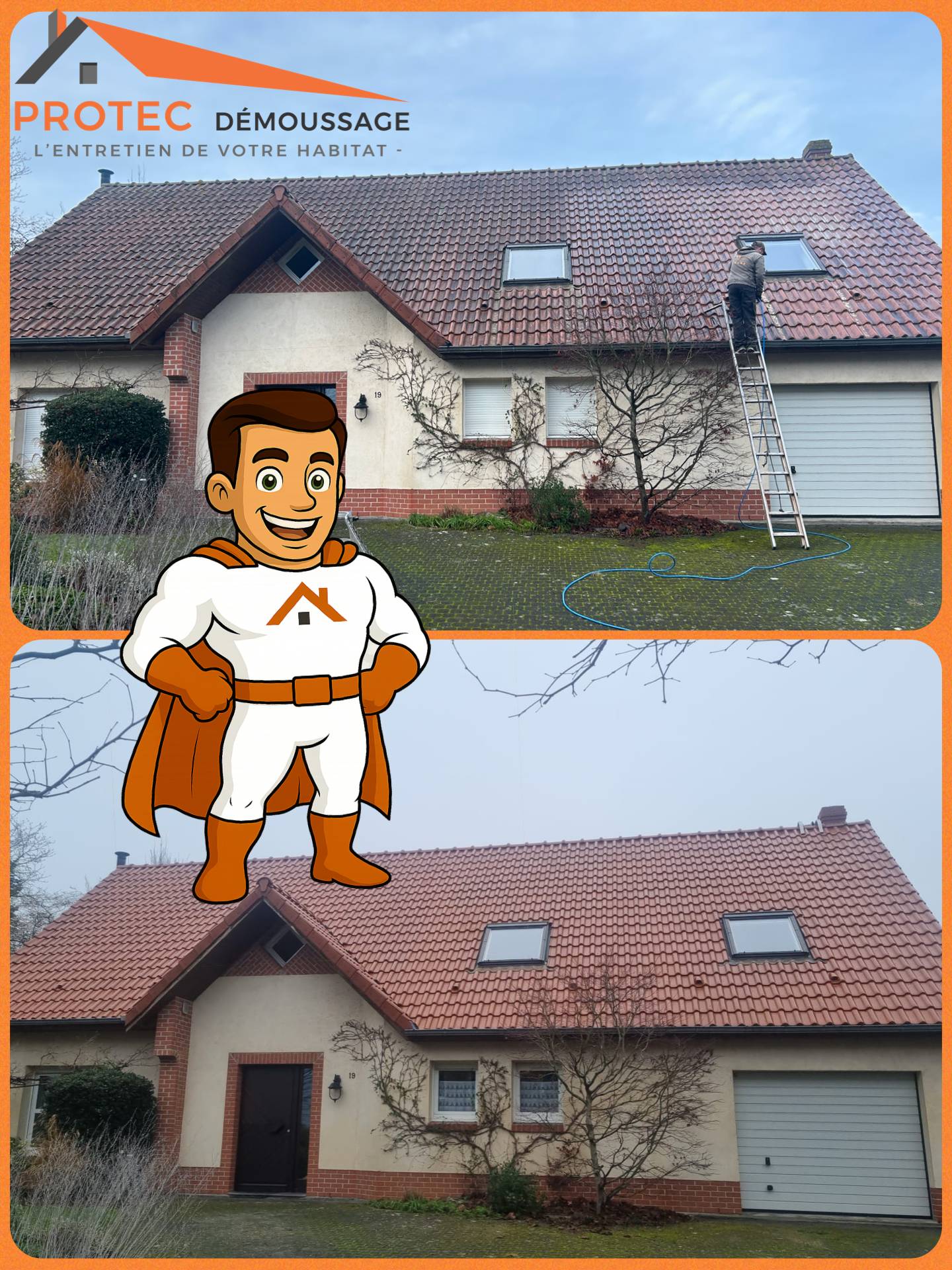 Nettoyage,démoussage toiture hydrofuge,Liévin
